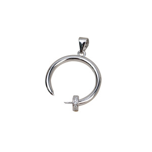 Colgante de Plata S925 para Mujer con Incrustaciones de Perlas de 8-9 mm, Accesorios de Joyería Hechos a Mano, Tocado con Personalidad, Bandeja Vacía Incluida - Product Image 5