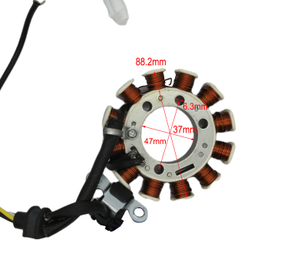 Motor de <span class=keywords><strong>Scooter</strong></span> de 50cc para motocicleta, cable de bobina de estator magneto con volante de cobre de 100% para <span class=keywords><strong>SHINERAY</strong></span> PHOENIX50 + - Product Image 2