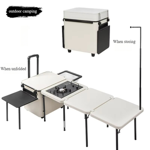 Scatola portaoggetti da tavolo pieghevole personalizzabile con stufa integrata <span class=keywords><strong>per</strong></span> bagagliaio auto-angolo cottura Mobile portatile <span class=keywords><strong>per</strong></span> campeggio e Picnic - Product Image 2