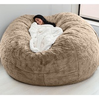 Sofá Cama Gigante de Terciopelo Puf con Funda Extraíble, Diseño Moderno para Salas de Estar de Apartamentos y Hoteles