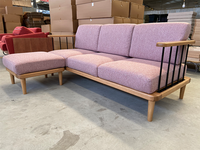 2024 Custom ized Elegant European Design Eisen und Holz Outdoor Dining Set Gartenmöbel für Apartment Wohnzimmer Sofas