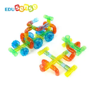 76pack kreativitas DIY batang pipa bangunan blok Puzzle Kit mainan konstruksi alat pencegah Set edukasi Balita Mainan