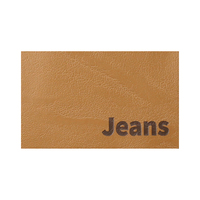 Étiquette en cuir PU écologique personnalisée, gaufrée à chaud, pour jeans, accessoires de vêtements à coudre, vente en gros OEM