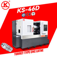 Tour à tourelle industrielle CNC KS-46D pour l'usinage des métaux