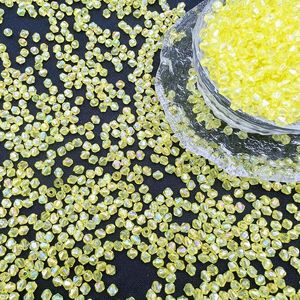 도매 AB 색상 이중 뾰족한 다이아몬드 직선 구멍 구슬 DIY 페르시 보석에 대한 투명 색상 아크릴 플라스틱 루사이트 - Product Image 2