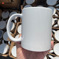 Tasses à Thé et Café en Porcelaine de 11 oz, Logo Personnalisé Imprimé, Tasses en Céramique Blanches de 15 oz, Fournisseur de Tasses Imprimées avec Revêtement Sublimable