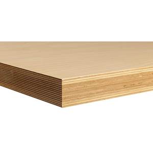 Piano da lavoro in multiplex 40 mm naturale, Altezza 40, Profondità 600 mm - Product Image 1