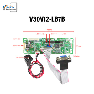 Panneau d'affichage de module LCD BOE 10.1 pouces <span class=keywords><strong>LVDS</strong></span> 40 broches Match de la carte pilote et de l'écran tactile pour industriel/Edu & <span class=keywords><strong>Ent</strong></span>/ordinateur portable, etc. - Product Image 5
