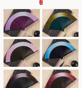 Color-<b>Changing</b> Bamboo Crafts Elegant Fan with Dynamic Color Shift - Product Image 6
