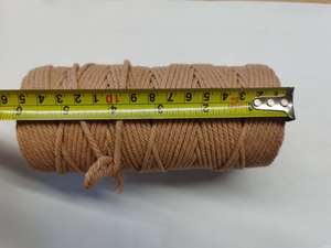 <span class=keywords><strong>Corda</strong></span> di Cotone Intrecciata 4mm per <span class=keywords><strong>Macramè</strong></span>, <span class=keywords><strong>Corda</strong></span> per Confezioni Fai-da-Te in Vendita - Product Image 3