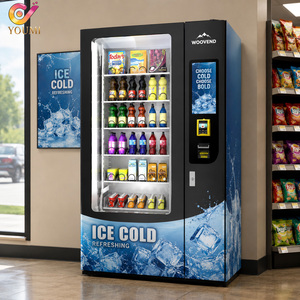 Distributeur automatique de boissons et de snacks robuste pour l'extérieur, sans contact, avec écran tactile de 22 pouces, à prix abordable - Product Image 1
