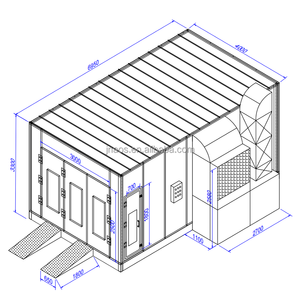 طلاء السيارات مع نظام إضاءة ليد وغرفة طلاء السيارة - Product Image 6