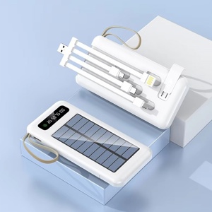 Banco de Energía Solar de 10000mAh con Pantalla LCD, Cargador Portátil <span class=keywords><strong>para</strong></span> Exteriores, Batería Móvil de Alta Capacidad <span class=keywords><strong>para</strong></span> Camping, Viajes y Emergencias - Product Image 2