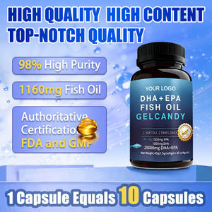 Seniors Marine-Based Fish Oil Softgels Omega-3 EPA/DHA Heart Brain Eye Care Joint Mobility <strong>Cholesterol</strong> Management Gluten Free - Product Image 2