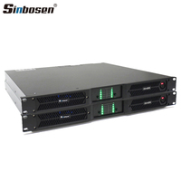 Amplificateur de puissance numérique Sinbosen D2-4200 Pro Audio 1U, 4 canaux, 2x4200W, système sonore professionnel