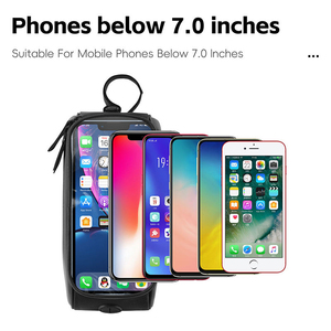 Sac de cadre de vélo WEST BIKING, sac de tube supérieur imperméable pour vélo, accessoires de vélo, sacs de vélo avec écran tactile pour téléphone - Product Image 2