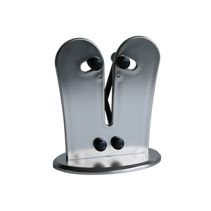 Afilador de cuchillos manual con base de acero inoxidable, multi-grano, ángulo ajustable, herramienta de cocina para uso doméstico - Product Image 2