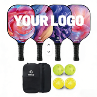 Raquettes de pickleball en fibre de carbone T700 de haute qualité, thermoformées, avec noyau en nid d'abeille GEN4 de 16 mm, 40 trous, surface améliorée pour une meilleure adhérence, pour enfants