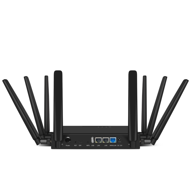 Industrial Gigabit WiFi 6 AX1800 WiFi Wireless Router 5G LTE CPE Modem 5G WiFi Router with Sim Card Slot