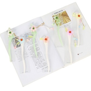 Épingle à cheveux florale à pompon pour femme, accessoire quotidien pour chignon, cheongsam et Hanfu, coiffe décorée de strass - Product Image 5