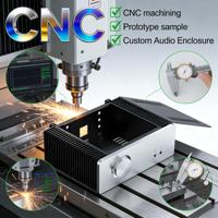 Boîtier métallique anodisé couleur personnalisé en petite série, découpe laser, usinage CNC, service de fraisage, boîtier audio DIY en aluminium