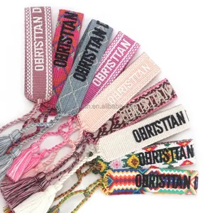 Wholesale Adjustable Cotton Rope Cord Woven Friendship Bracelets Hand Made Christian Jewelry Bracelet