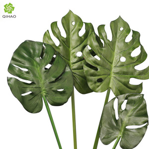 Feuille de Monstera Artificielle 30cm-100cm, Plante en Soie Haute Simulation, Décoration Murale Intérieure - Product Image 5
