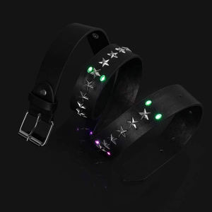 Ceinture habillée double face pour femmes/hommes en cuir PU noir et marron avec boucle en alliage de style occidental pour adolescents - Product Image 3