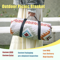 Grande couverture de pique-nique en plein air de haute qualité Couverture de pique-nique portable Tapis de camping Couverture de pique-nique personnalisée pour la randonnée
