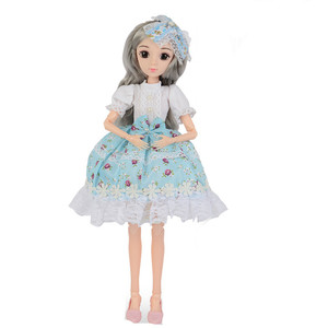 14 pouces <span class=keywords><strong>36Cm</strong></span> dessin animé BJD fille poupées modèle de mode jouet avec des caractéristiques éducatives différents vêtements accessoires pour les cadeaux des filles - Product Image 6