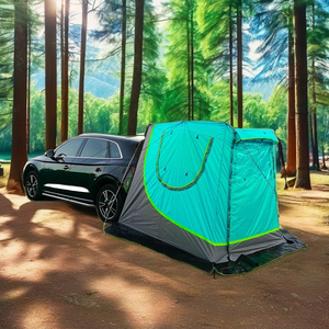 Xách tay một lớp Polyester Ripstop không thấm nước thoáng khí ngoài trời Sun Shade có thể gập lại SUV phía sau cổng sau tán mái cắm trại - Product Image 6