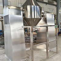 En gros, Machine de mélange et de séchage à double cône à pales pour poudres humides 500L, avec tambour rotatif et chambre à vide, équipement de séchage par tambour rotatif et mélangeur