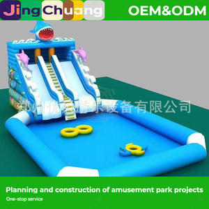 Équipement d'amusement pour aire de jeux : Trampoline, <span class=keywords><strong>Grand</strong></span> <span class=keywords><strong>toboggan</strong></span> gonflable pour château gonflable pour enfants, <span class=keywords><strong>Piscine</strong></span> gonflable pour enfants - Product Image 2