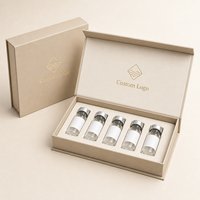 Boîte d'emballage personnalisée en carton pour flacon de 3 ml, petite boîte pour flacon en verre avec impression de logo, fabricant en gros pour les marques de détail