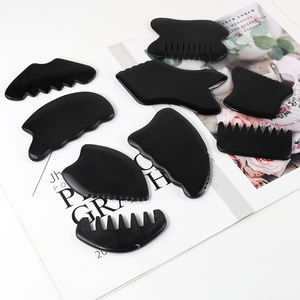 Herramientas de masajeador facial Jade Gua Sha <span class=keywords><strong>Board</strong></span> <span class=keywords><strong>Black</strong></span> Bian Stone Masaje facial Raspado <span class=keywords><strong>Guasha</strong></span> <span class=keywords><strong>Board</strong></span> para la belleza - Product Image 5