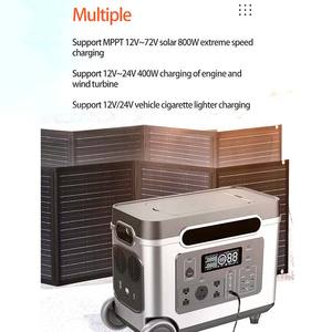 중국 표준 1000000mAh 3000W C타입 태양광 리튬 배터리 비상용 휴대용 파워뱅크 (태양광 패널 포함) - Product Image 6