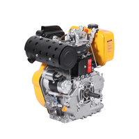 Moteur diesel monocylindre 4 temps refroidi par air de haute qualité, 13 CV, fabriqué en Chine, démarrage par lanceur