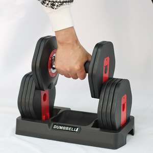 ชุดดัมเบลปรับน้ำหนักได้แบบ Heavy-Duty พร้อมแผ่นเหล็กเสริมความแข็งแรงสำหรับการฝึกความแข็งแรงระยะยาว - Product Image 2