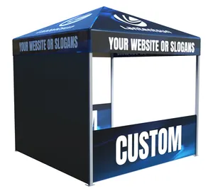 10X10 Custom Logo Aluminum Frame Pop Up Canopy Tent Outdoor Display Tents Advertising Tent