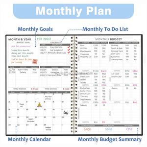 Toptan 2026 özel Spiral planlayıcısı gelir ve gider Tracker Bill organizatör günlük haftalık aylık bütçe kitap - Product Image 2