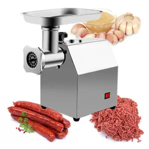 Máquina picadora de carne de pollo industrial, picadora de carne eléctrica automática, embutidora de salchichas, máquina trituradora de carne de cerdo fresca