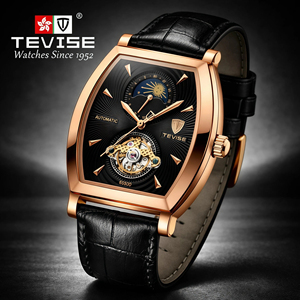 Reloj TEVISE con Logotipo Personalizado, Fase Lunar, Esqueleto, Tourbillon, Reloj Mecánico Automático <span class=keywords><strong>de</strong></span> Lujo para Hombre - Product Image 2