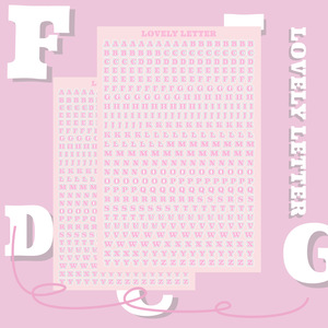 Pegatinas de letras digitales de colores, decoración de tarjetas diy, pegatinas de letras simples, adhesivo para tarjetero - Product Image 4