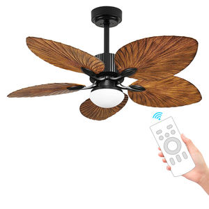 HSGモデル91844/52インチパームリーフファンライトおよびライト付きリモコンシーリングファン - Product Image 5