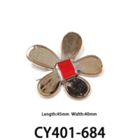 Clips à chaussures dorés, fleurs colorées, gemmes, triple cristal, boucles de chaussures rondes et rectangulaires, décorations pour femmes, pour les fêtes