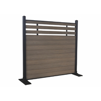 Clôture extérieure en WPC, design européen, imperméable, ignifuge, écologique, durable, aspect bois, pour jardin et ferme