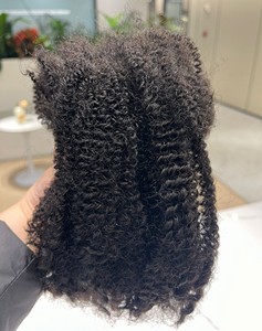 Precio de fábrica al por mayor 8 pulgadas teñido Afro rizado a granel pelo torcido trenzas de ganchillo <span class=keywords><strong>con</strong></span> extensión de rastas humanas - Product Image 5