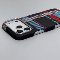 Coque de téléphone en fibre de carbone ultra-fine antichoc en PC rigide magnétique pour iPhone 17 16 15 Pro Max