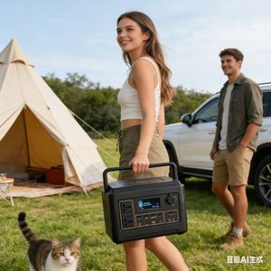 600W Portable Power Station (A Series 320-800Wh) With <b>Solar</b> & Car Compatibility Battery - Product Image 3