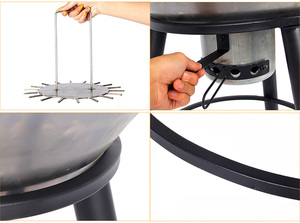 <span class=keywords><strong>Nuevo</strong></span> Camping Teppanyaki Grill Colgando uniformemente calentado Parrilla de carbón Barbacoa Estufa - Product Image 6